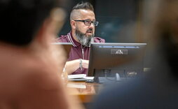 Joseba Novoa, en octubre pasado en el Parlamento de Gasteiz.