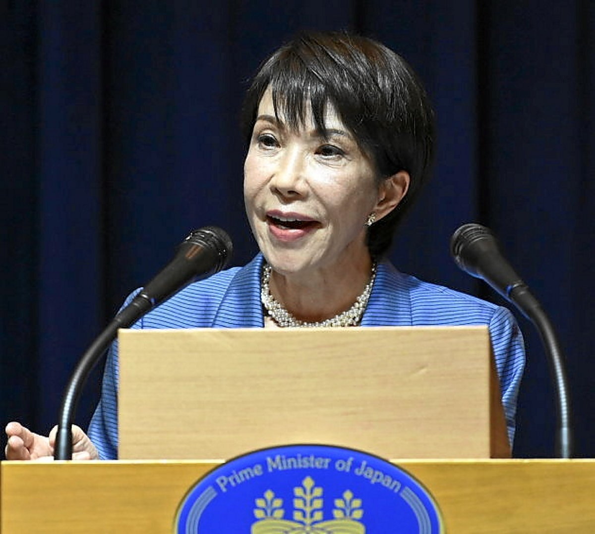 Sanae Takaichi, Japoniako lehen ministroa. (Johannes NEUDECKER / EUROPA PRESS)