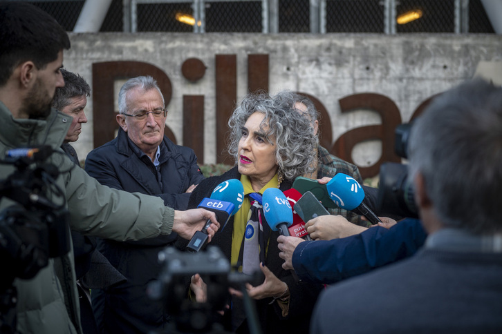 La vicelehendakari Ibone Bengoetxea, en una reciente comparecencia.