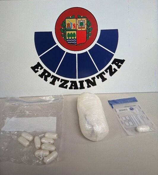 La cocaína confiscada por la Ertzaintza