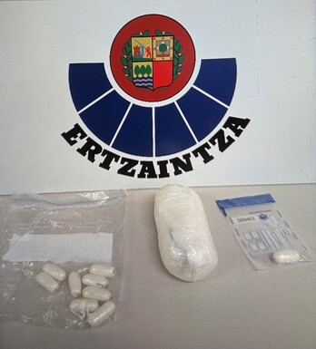La cocaína confiscada por la Ertzaintza