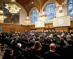 Inicio de las audiencia en la CIJ.