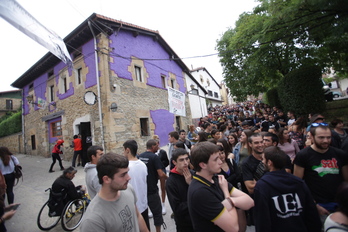 Altsasuko gaztetxea, 2019ko Ospa egunean hartutako irudi batean.