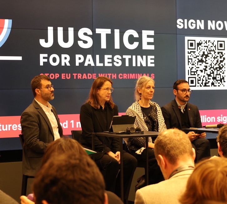 Igor Zulaika (EH Bildu), en Bruselas.