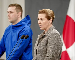 Jens-Frederik Nielsen y Mette Frederiksen.