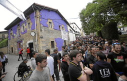 Altsasuko gaztetxea, 2019ko Ospa egunean hartutako irudi batean.