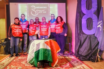 Zortzi urteko borroka ospatu dute pentsiodunek.