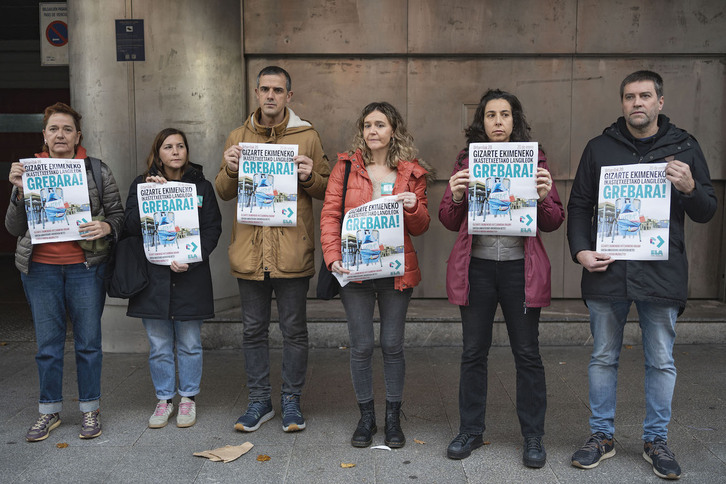 ELA ha registrado la huelga en la sede que Lakua tiene en Bilbo.