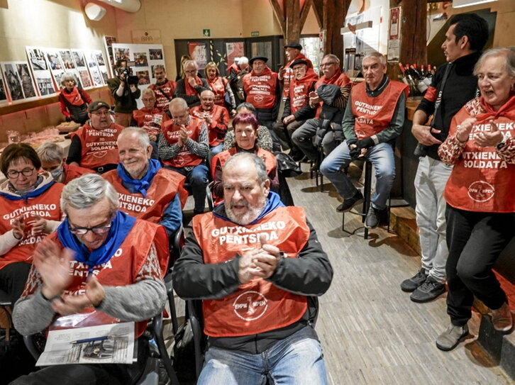 Pentsiodunek atzo Bilbon egindako ospakizuna.