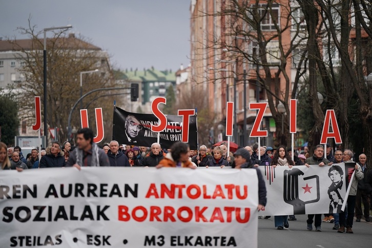Martxoaren 3ko sarraskia gogoratzeko iaz egindako manifestazioa.