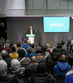 Pello Otxandiano, Bilbon egindako ekitaldian.