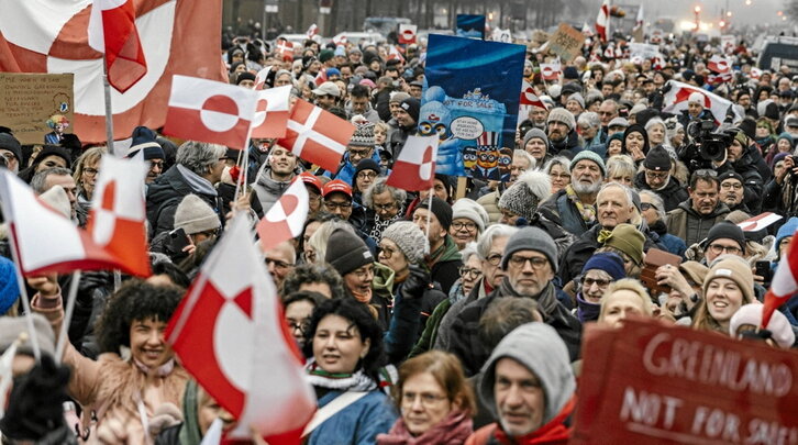 Kopenhagen atzo egindako mobilizazioa.