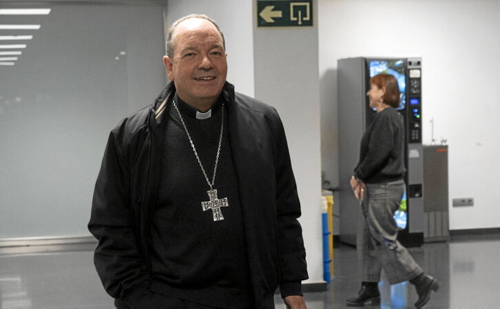 Gasteizko gotzaina, abenduan Lakuan egindako patronatuaren bileran.