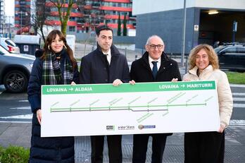 Lakua, Araba y Gasteiz han firmado este lunes un acuerdo para el tranvía a Zabalgana.