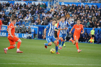 Derbi entre el Alavés y la Real, en diciembre pasado.