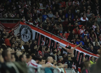 Herri Norte, en una imagen de 2017 en San Mamés.