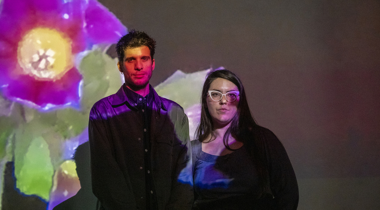 Maite González Martínez y el comisario Iñigo Villafranca.