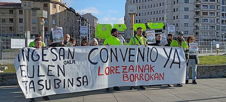 Movilización de los jardineros de Iruñea.