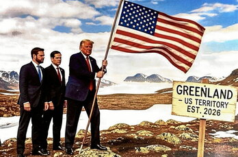 Imagen creada por la IA que difundió primero Donald Trump y después, la Casa Blanca.