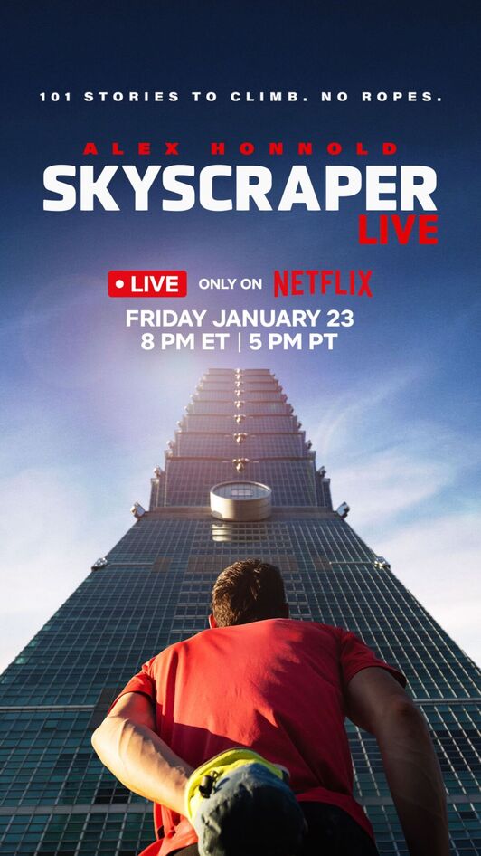 Taipei 101 dorrea sokarik gabe eskalatzen saiatuko da etzi Alex Honnold.