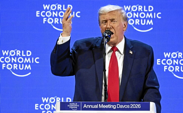 Trump, que llegó tarde por un fallo en el Air Force One, habló durante hora y media, el doble de lo previsto.