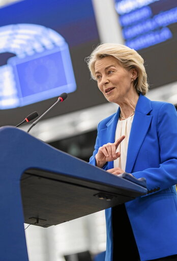 Von der Leyen, en el Parlamento.