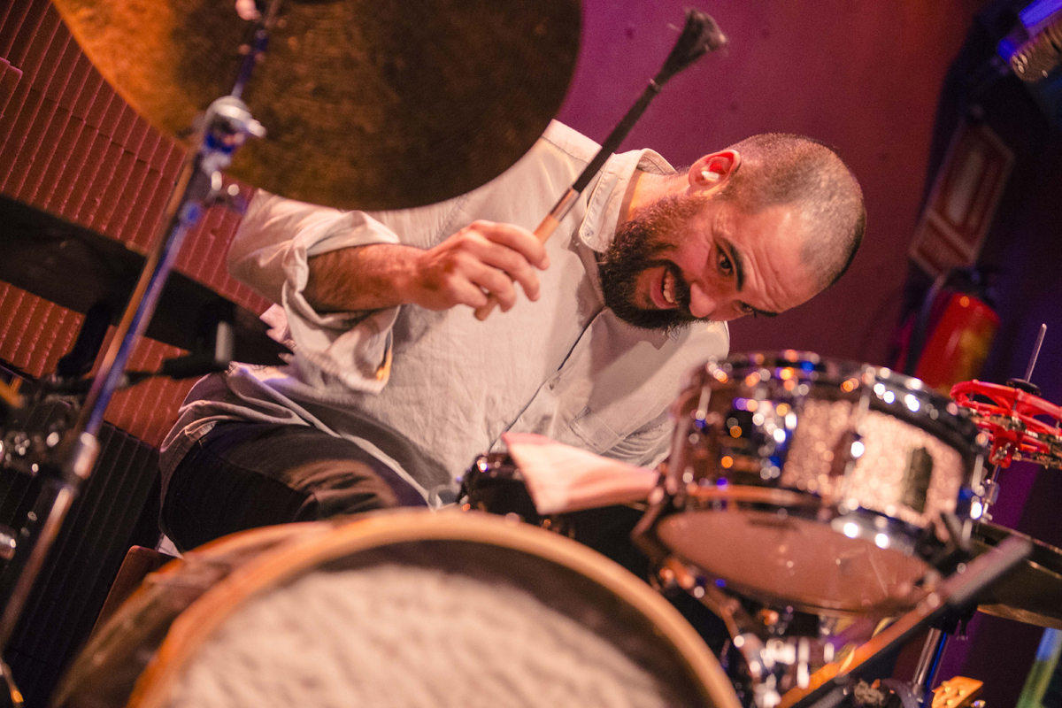 El baterista bilbaino Borja Barrueta.