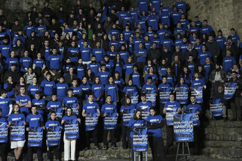 Guardetxearen alde ostegunean egindako agerraldia.