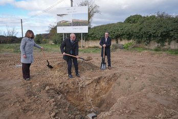 EDA Drinks & Wine Campus eraikin berriaren lehen harri jartzearen ekitaldia.