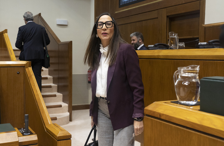 La consejera Begoña Pedrosa, en el Parlamento, en una imagen de archivo.