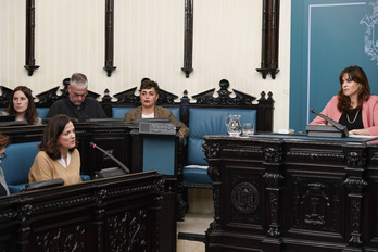 Pleno presupuestario en el Ayuntamiento de Gasteiz.