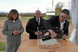 EDA Drinks & Wine Campus eraikin berriaren lehen harria jartzeko ekitaldia.