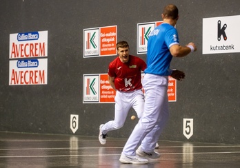 Iñaki Artolak mina hartu du partida hasieran eta horrek guztiz baldintzatu du partida.