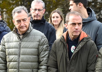 Aitor Esteban e Iñigo Ansola, en un acto reciente del partido.