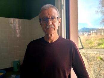 Juan Hernández, durante la entrevista para NAIZ.