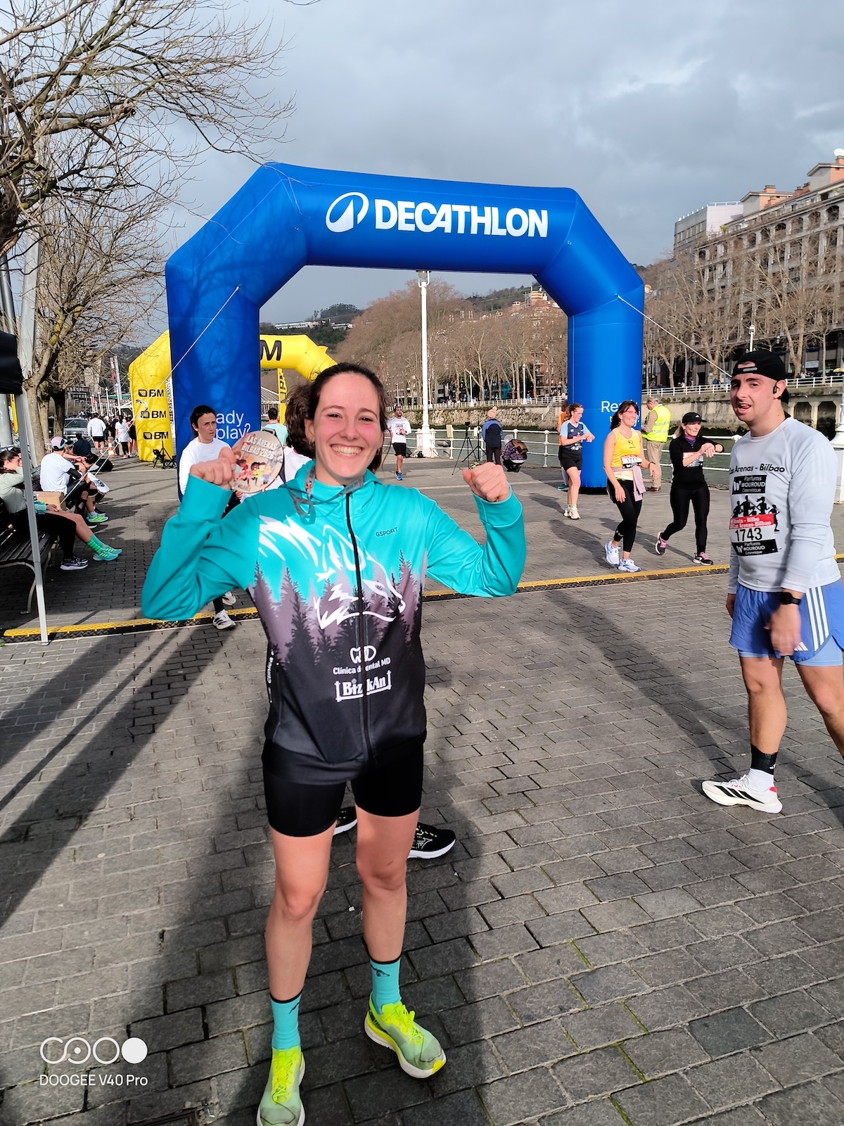 Miriam Martínez, sonriente tras su victoria. (LAS ARENAS-BILBO)