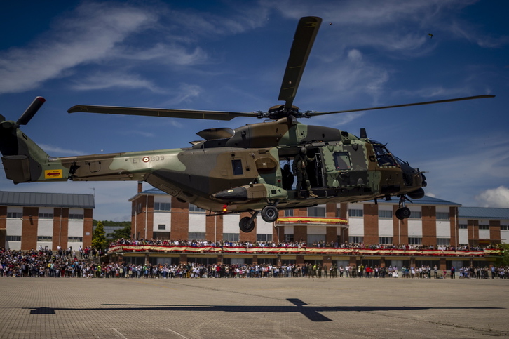 Imagen de archivo de una jornada de puertas abiertas en la base militar de Araka.