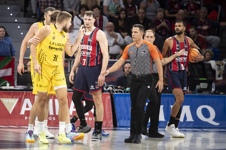Saski Baskonia remontó 13 puntos de desventaja ante Tenerife el pasado mes de noviembre.