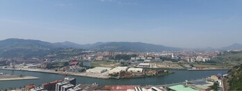 Panorámica de Punta Zorrotza, con otra operación urbanística en tramitación.