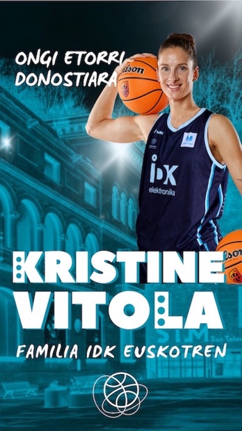 La letona Kristine Vitola ya es jugadora de IDK.