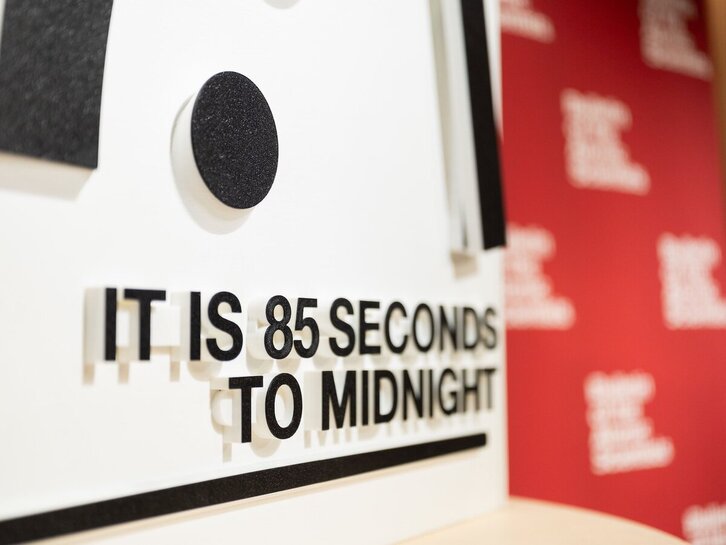 El ‘Reloj del Juicio Final’ marca 85 segundos para la medianoche.