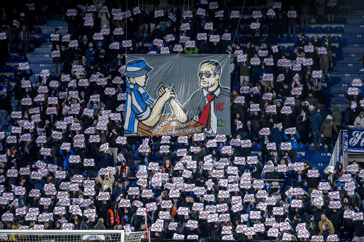 Protesta de Iraultza 1921 contra los horarios de La Liga.