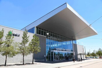 Recreación de la nueva estación de TAV en Burgos. 