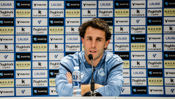 Álvaro Odriozola, durante la comparecencia de este jueves en Zubieta.