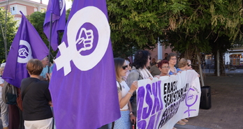 Una movilización anterior contra las agresiones sexuales en Donostia.