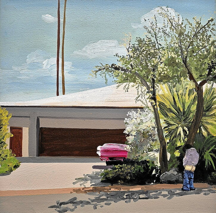 La obra «Txisa» forma parte de la exposición «La herida al aire», del pintor bilbaino Jorge Rubio, que hasta finales de este mes se puede visitar en la galería Juan Manuel Lumbreras.