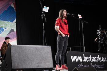 Maddi Ane Txoperena, gaurko saioan zehar.