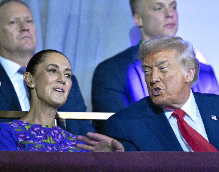 Claudia Sheinbaum y Donald Trump, durante el sorteo de la Copa Mundial de Fútbol de la FIFA 2026, el pasado diciembre en Washington D.C.