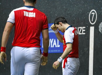 Tolosa eta Altuna, 2023ko Binakako Txapelketaren finalerdietan.