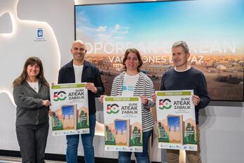 Presentación de la campaña ‘Oporrak bakean’.
